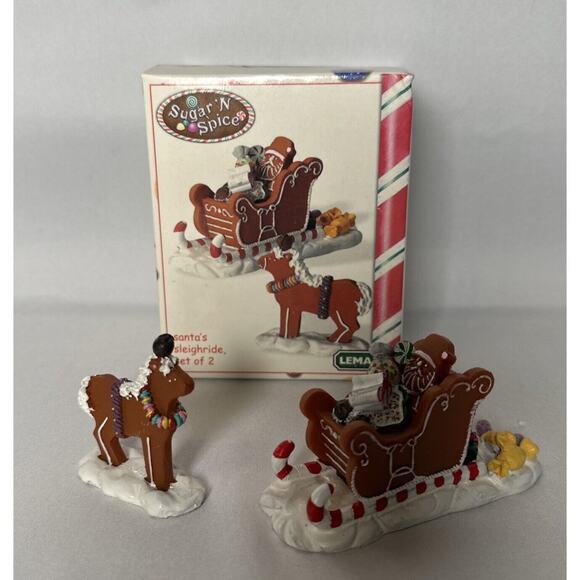 Lemax Multicolor Santa's Sleighride Christmas Village 2.28 in. - Picture 1 of 5